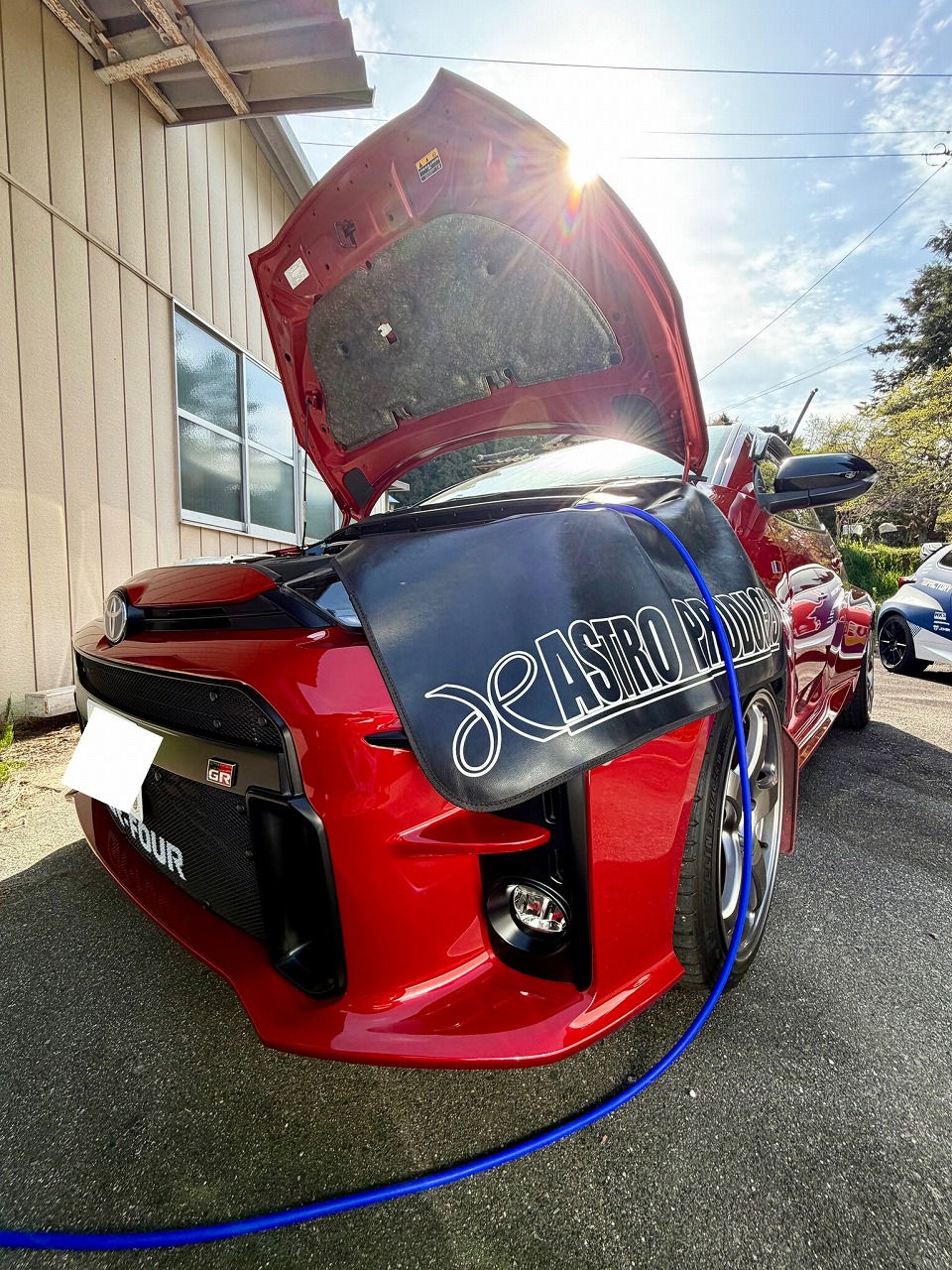 群馬県 トヨタ GRヤリス・G16E-GTS型水素ガスカーボンクリーニング施工実施