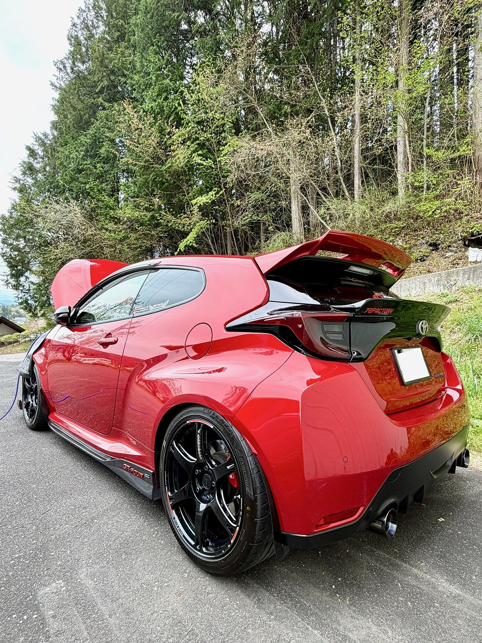 長野県 -トヨタ GRヤリス・G16E-GTS型水素ガスカーボンクリーニング施工実施