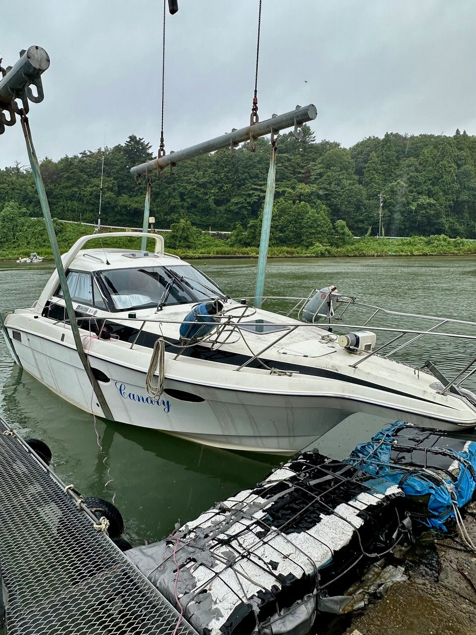 石川県-穴水マリーナ【 Canary丸】様 水素ガスカーボンクリーニング施工実施