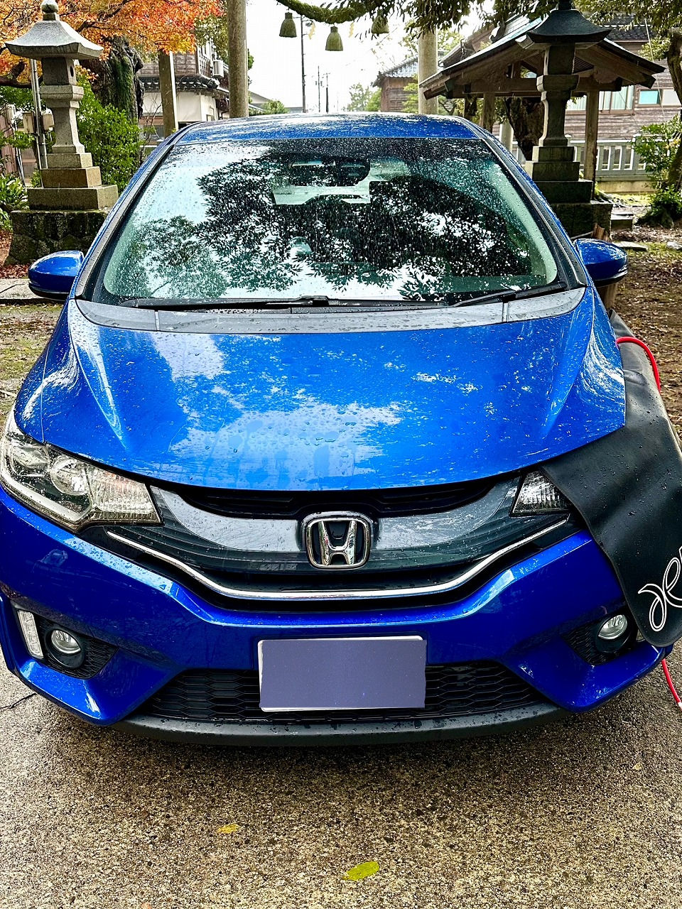 富山県射水市-ホンダ フィット・L13B型 水素ガスカーボンクリーニング施工実施