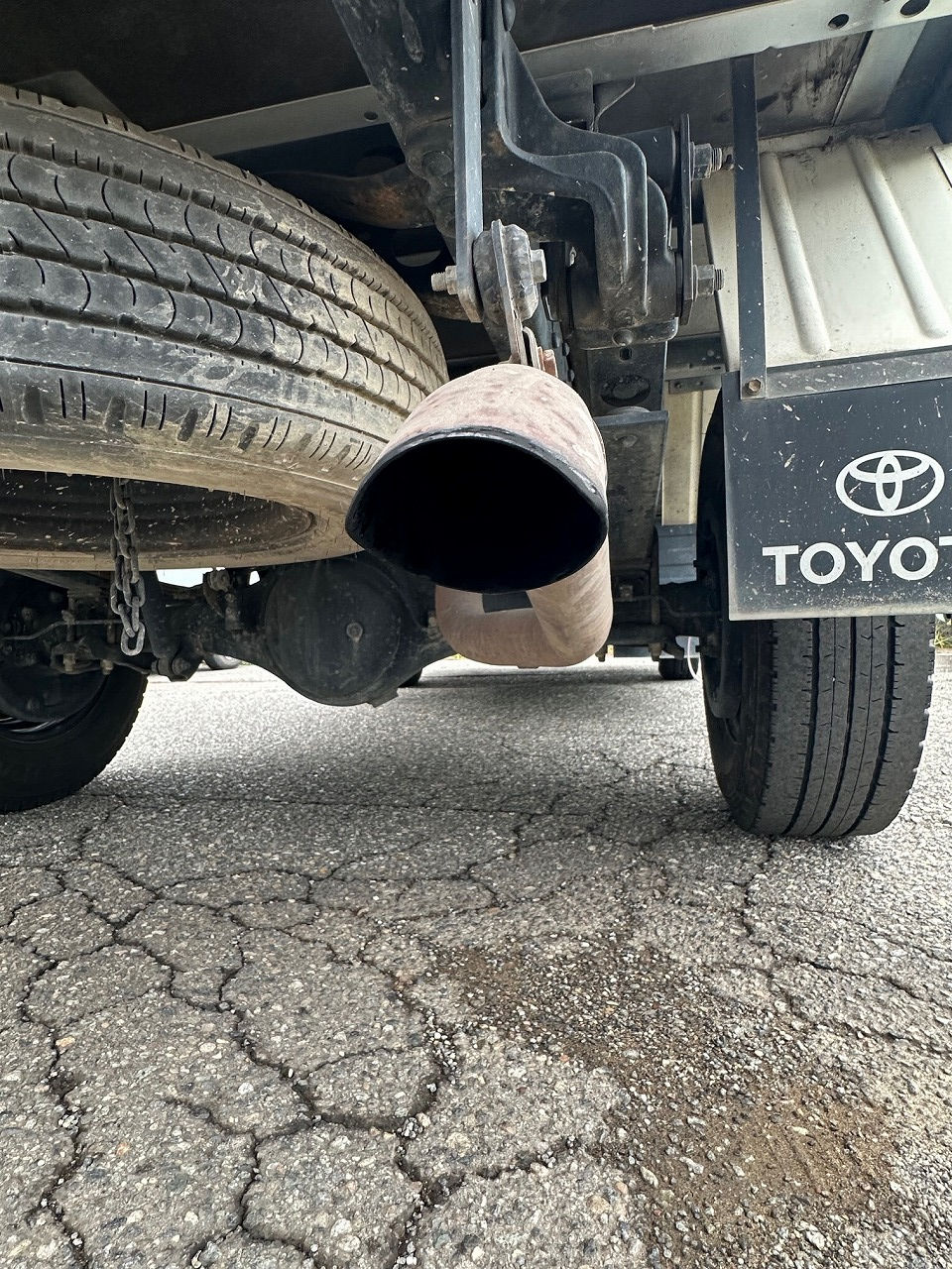 石川県 トヨタ トヨエース・1KD-FTV型水素ガスカーボンクリーニング施工実施