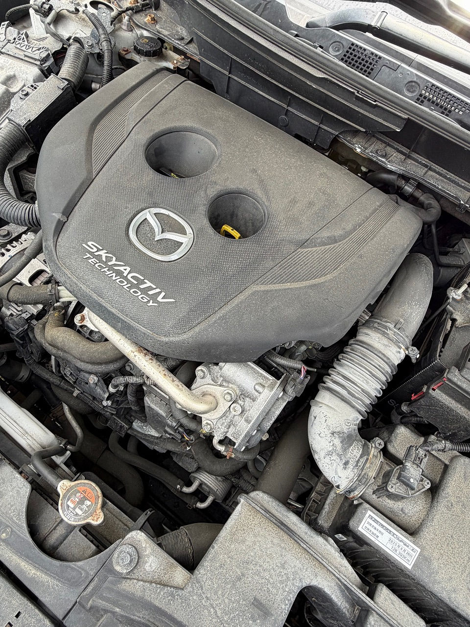 島根県-マツダ CX-3 SKYACTIV-D・S8-DPTS型水素ガスカーボンクリーニング施工実施