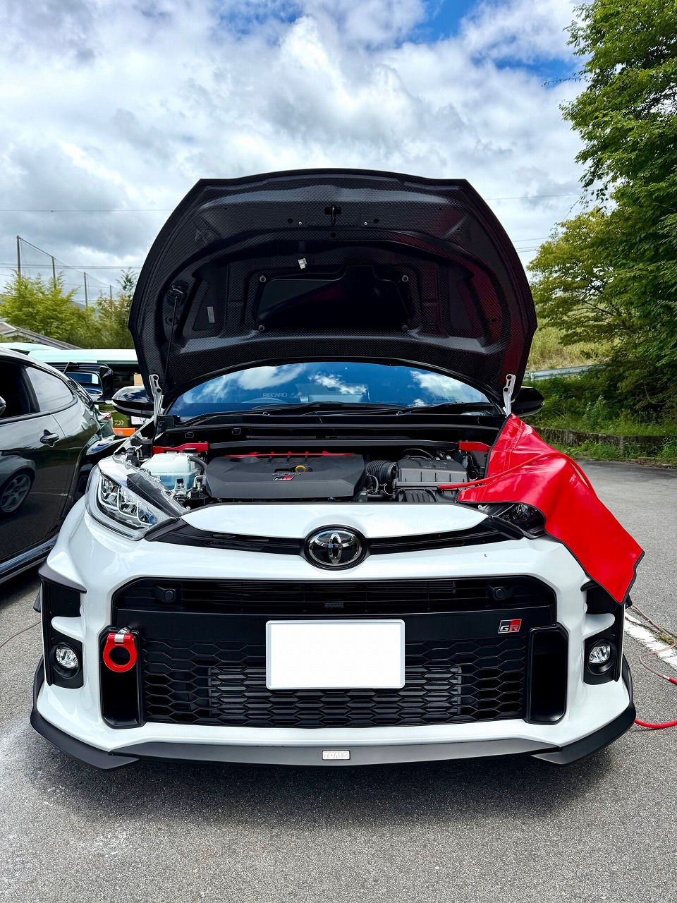 愛知県 トヨタ GRヤリス・G16E-GTS型水素ガスカーボンクリーニング施工実施