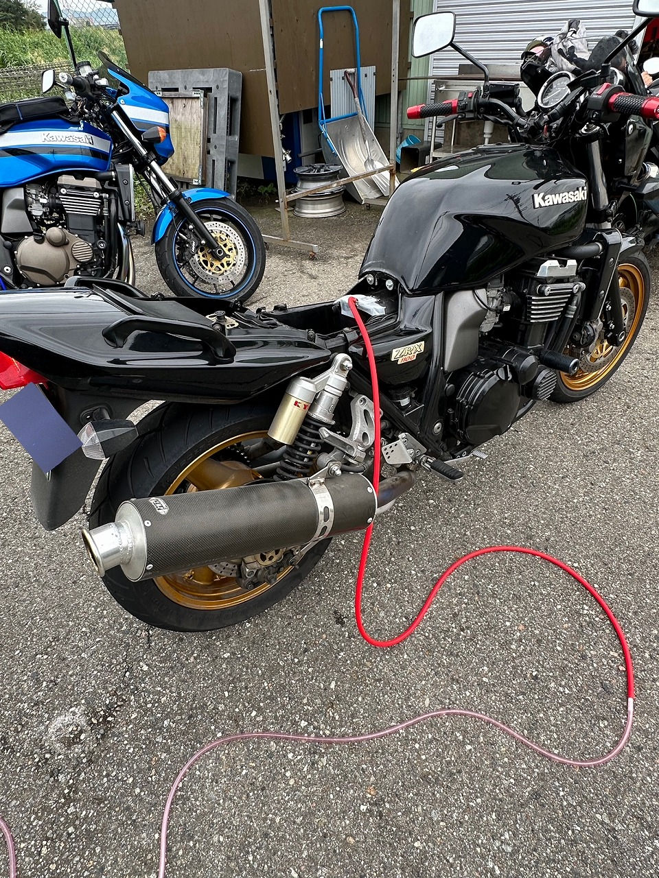 富山県射水市- カワサキ・ZRX100R-ZRT10C型 水素ガスカーボンクリーニング施工実施