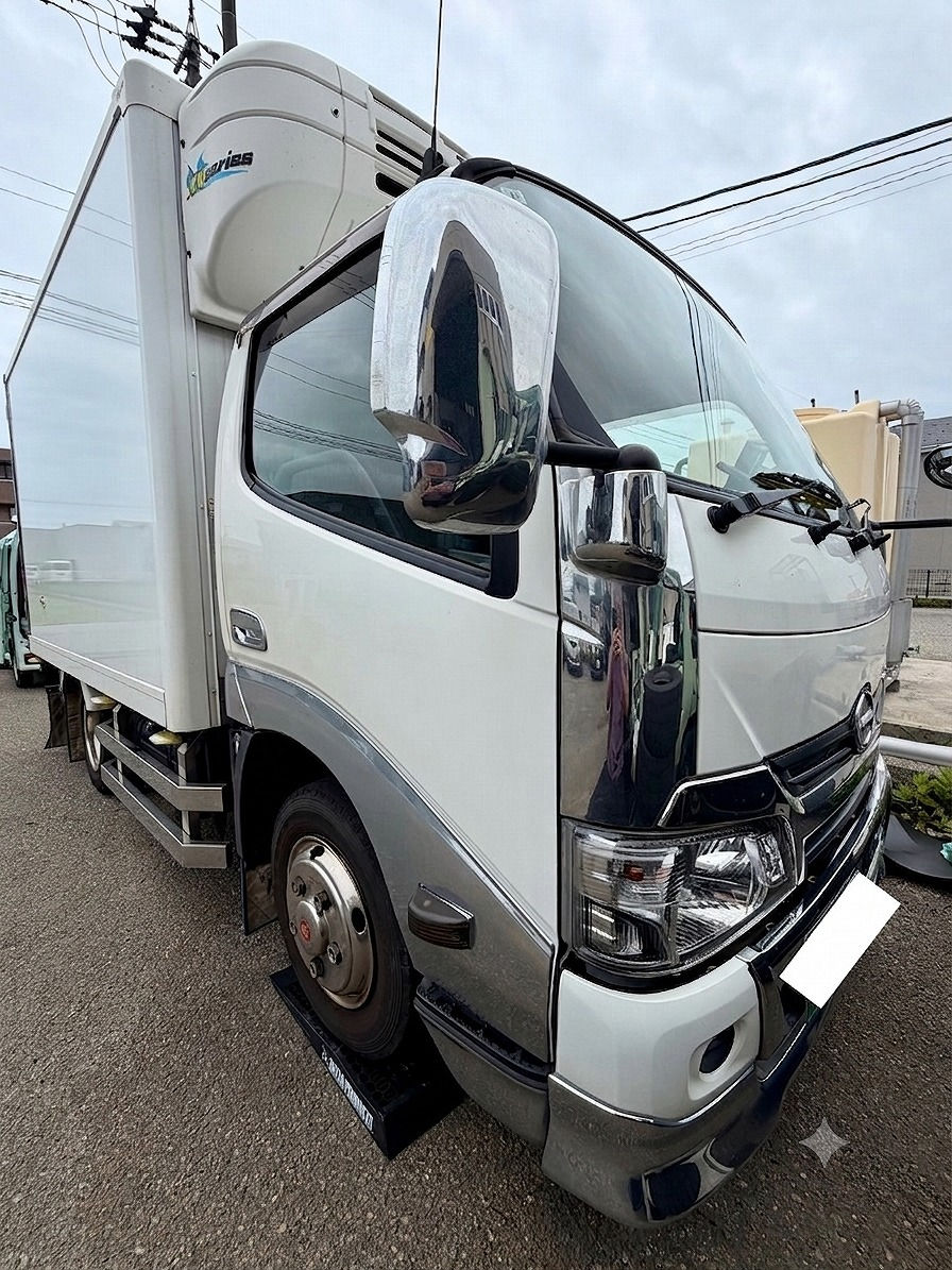 石川県-日野 デュトロトラック・N4C-UN型水素ガスカーボンクリーニング施工実施