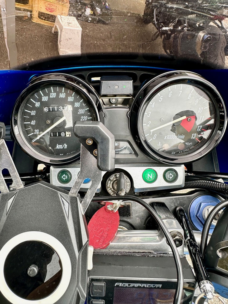 茨木県水戸市- カワサキ・ZRX1200R-ZRT20A型 水素ガスカーボンクリーニング施工実施