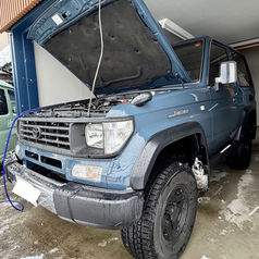 富山県 トヨタ-ランドクルーザープラド・1KZ-TE型水素ガスカーボンクリーニング施工実施