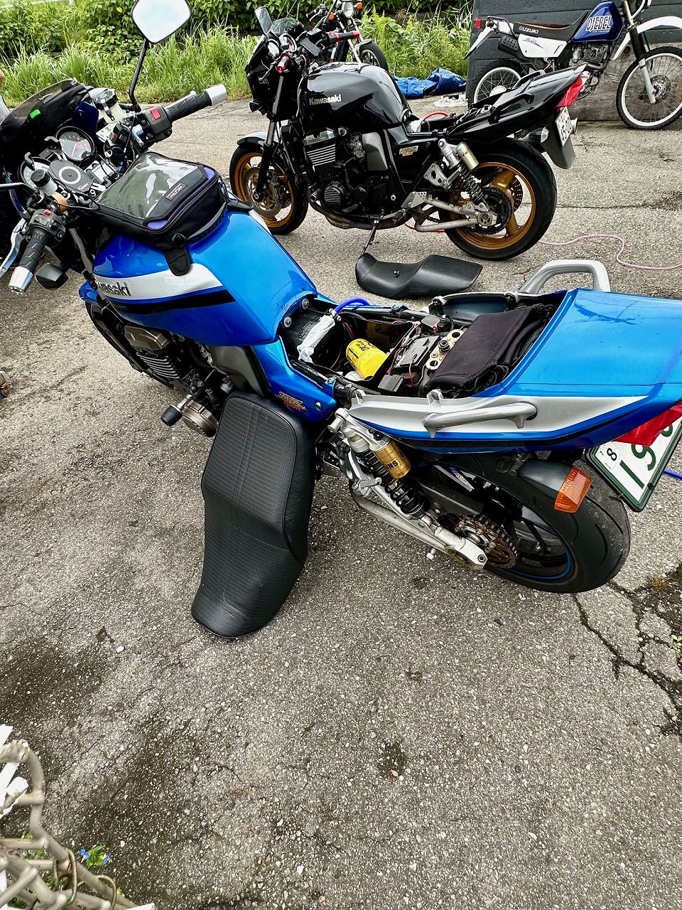 茨木県水戸市- カワサキ・ZRX1200R-ZRT20A型 水素ガスカーボンクリーニング施工実施