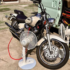 【民宿はまなす お披露目会】様出店-富山市- ヤマハ・ドラッグスター250-G604E型 水素ガスカーボンクリーニング施工実施