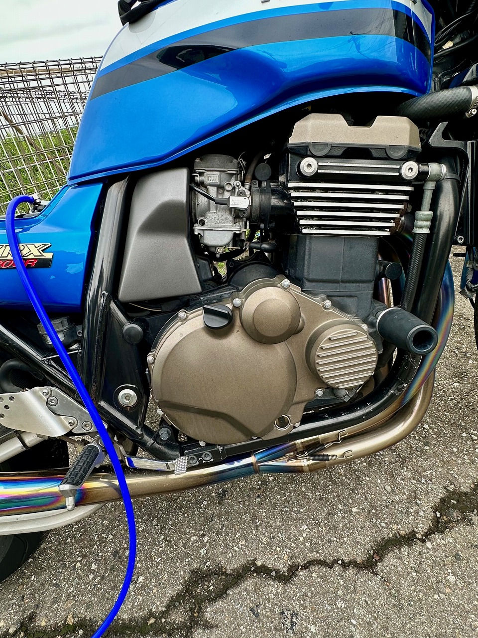 茨木県水戸市- カワサキ・ZRX1200R-ZRT20A型 水素ガスカーボンクリーニング施工実施