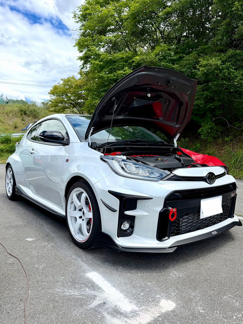 愛知県 トヨタ GRヤリス・G16E-GTS型水素ガスカーボンクリーニング施工実施