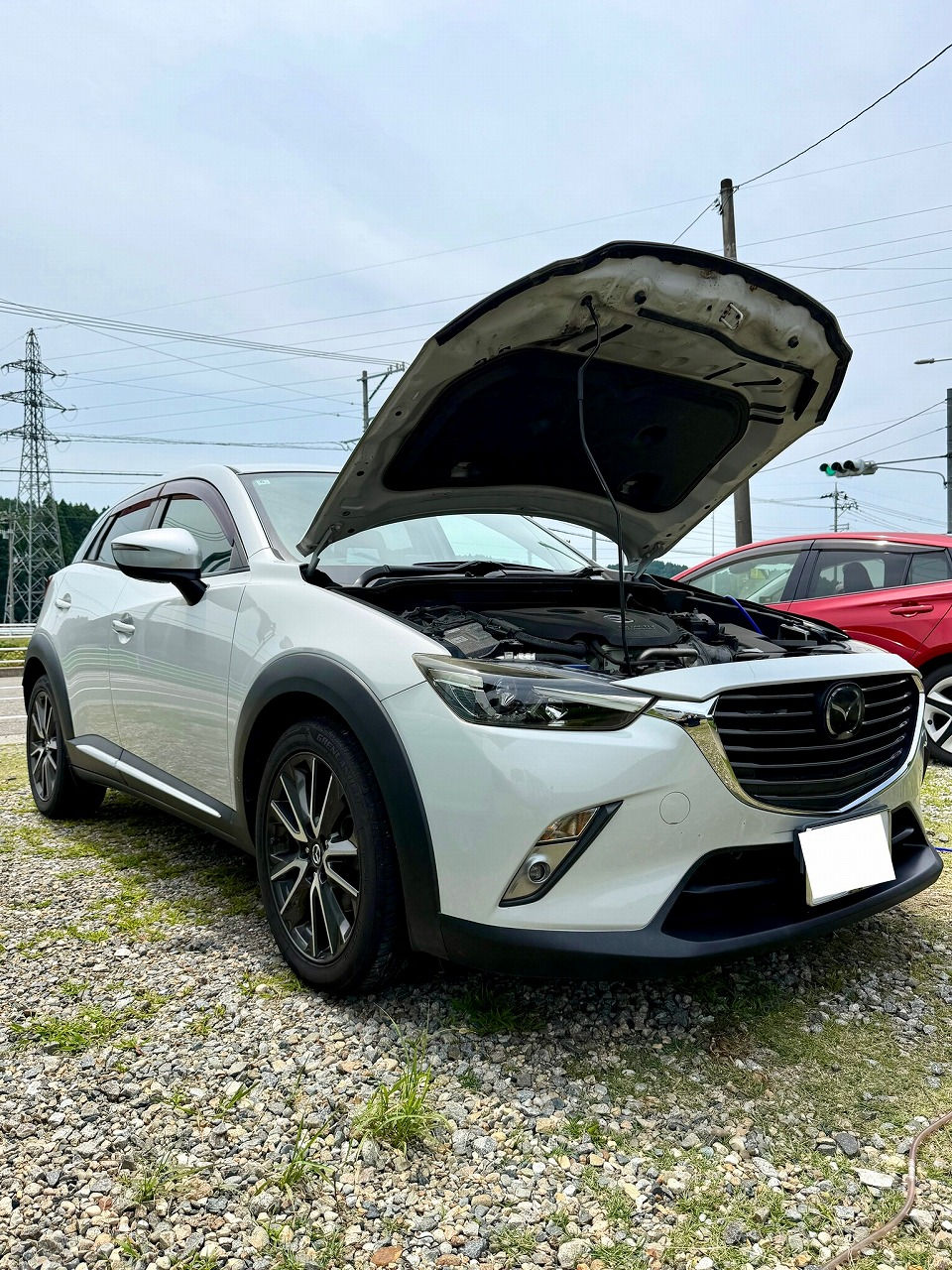 島根県-マツダ CX-3 SKYACTIV-D・S8-DPTS型水素ガスカーボンクリーニング施工実施