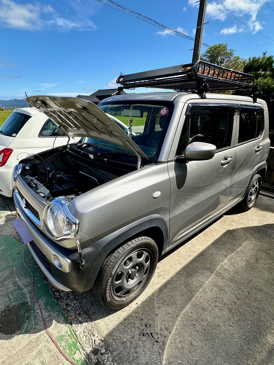 【民宿はまなす お披露目会】様出店-静岡県 スズキ ハスラー・R06A型 水素ガスカーボンクリーニング施工実施