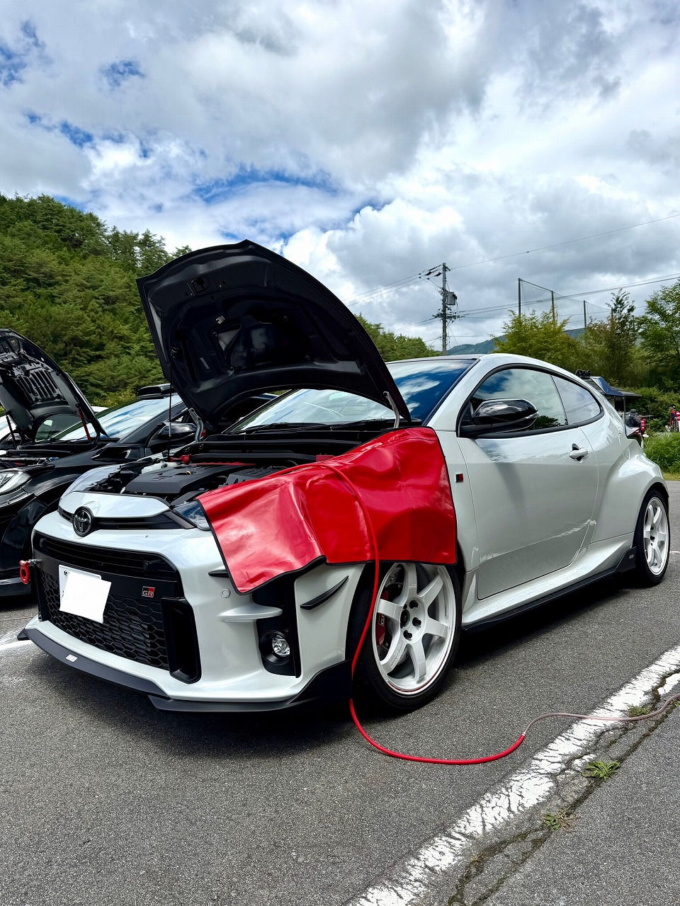 愛知県 トヨタ GRヤリス・G16E-GTS型水素ガスカーボンクリーニング施工実施