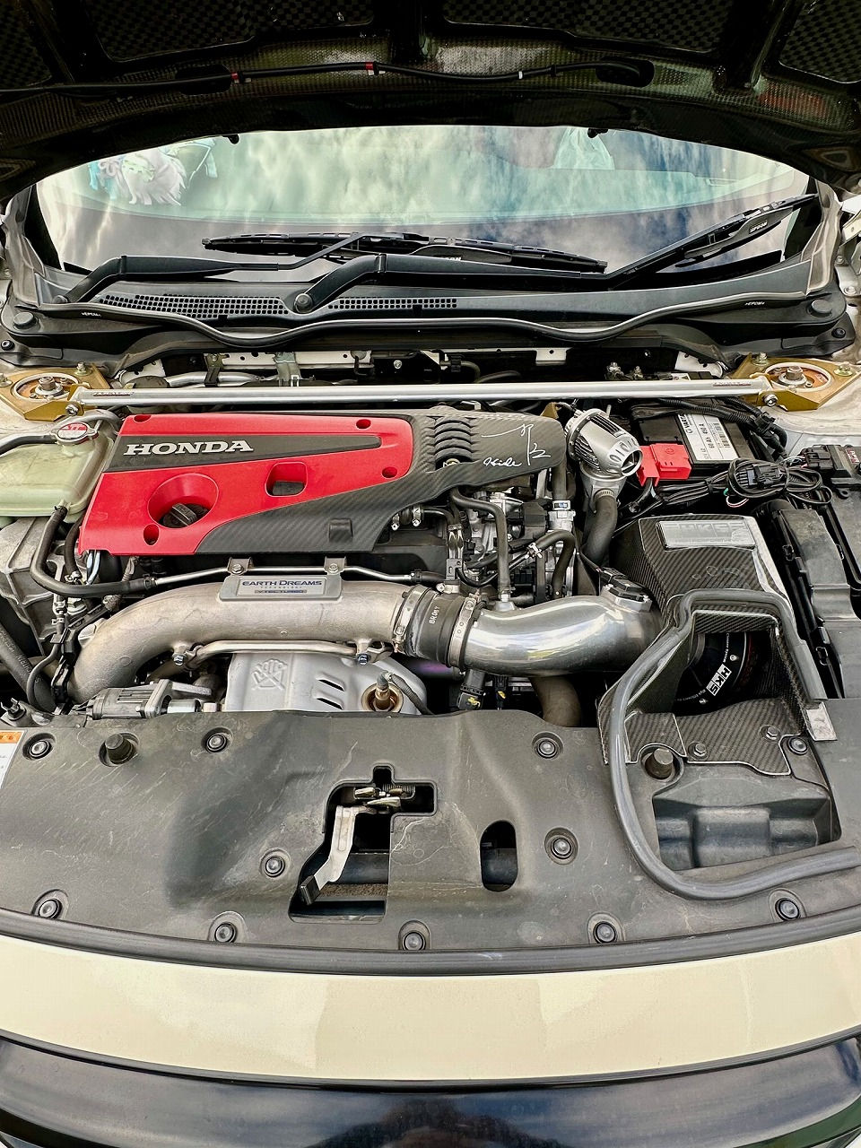 群馬県-シビックタイプR FK8・K20C型水素ガスカーボンクリーニング施工実施