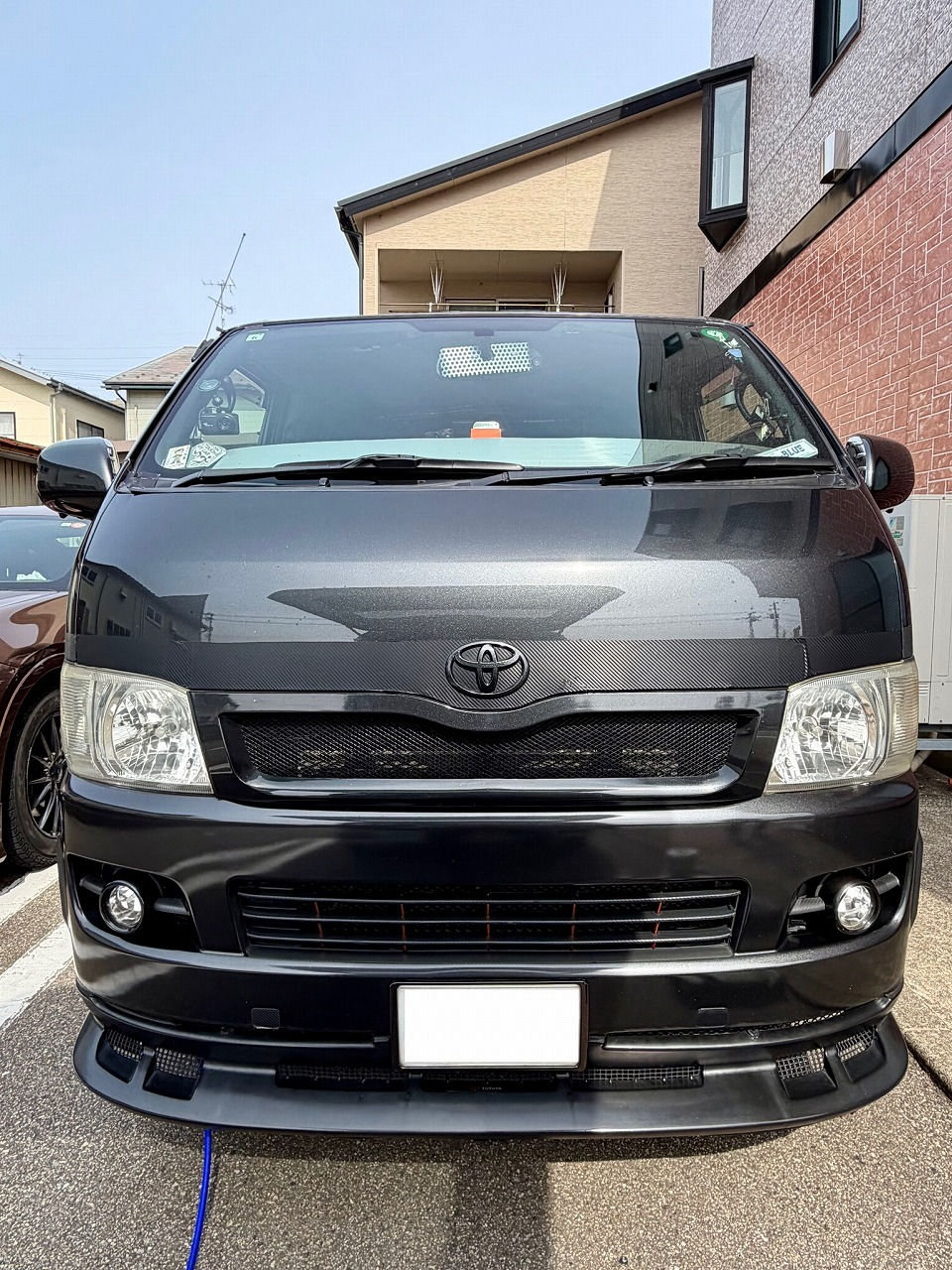 石川県 トヨタ-ハイエース・2KD-FTV型水素ガスカーボンクリーニング施工実施