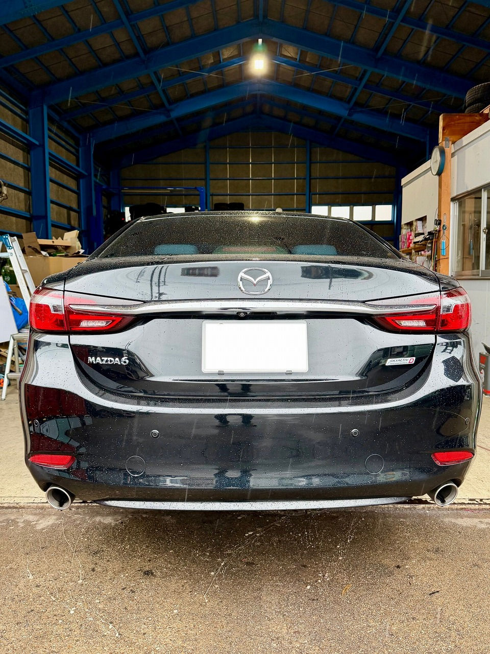 石川県-マツダ MAZDA6セダン・SH-VPTR型水素ガスカーボンクリーニング施工実施