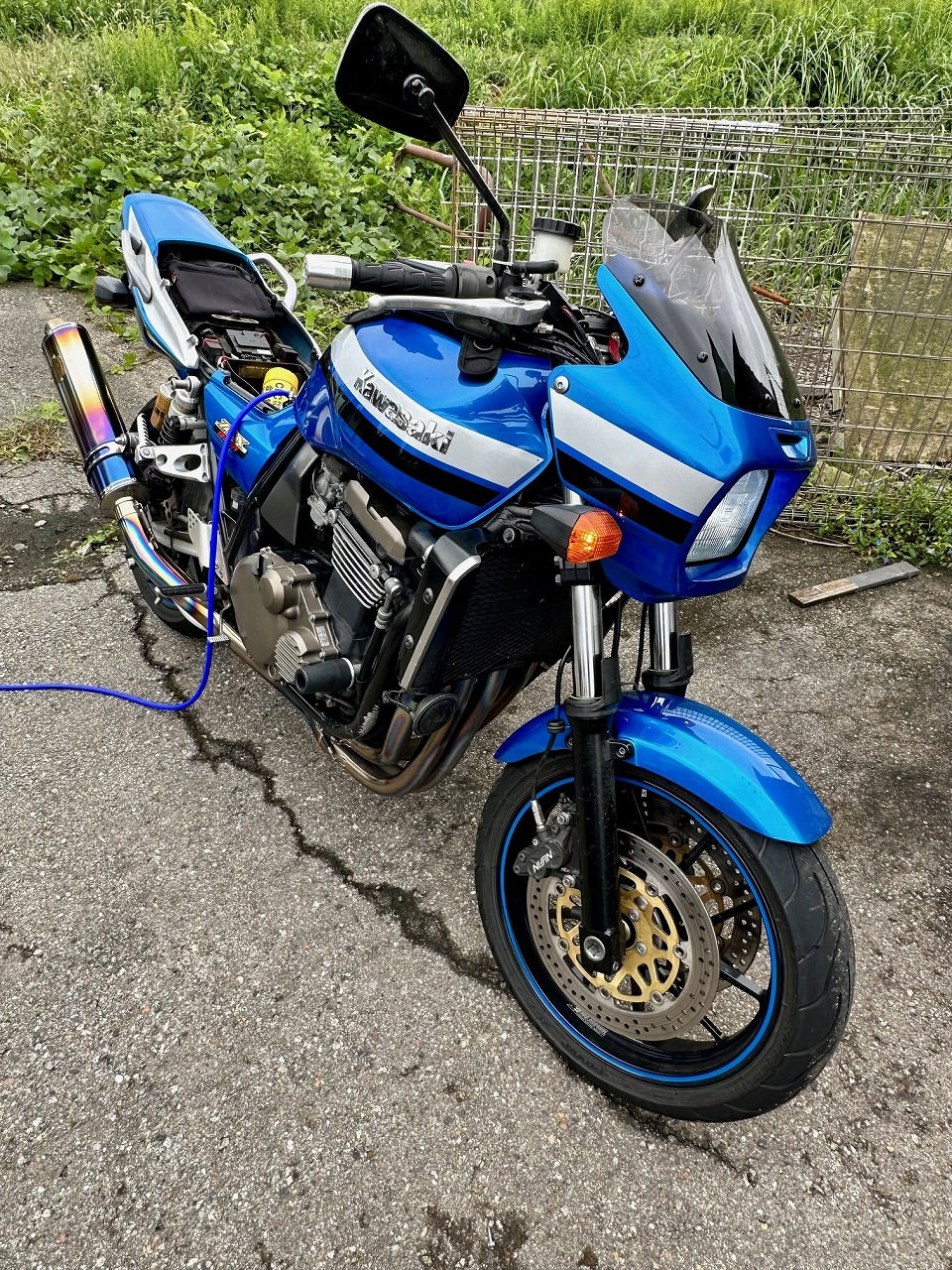 茨木県水戸市- カワサキ・ZRX1200R-ZRT20A型 水素ガスカーボンクリーニング施工実施