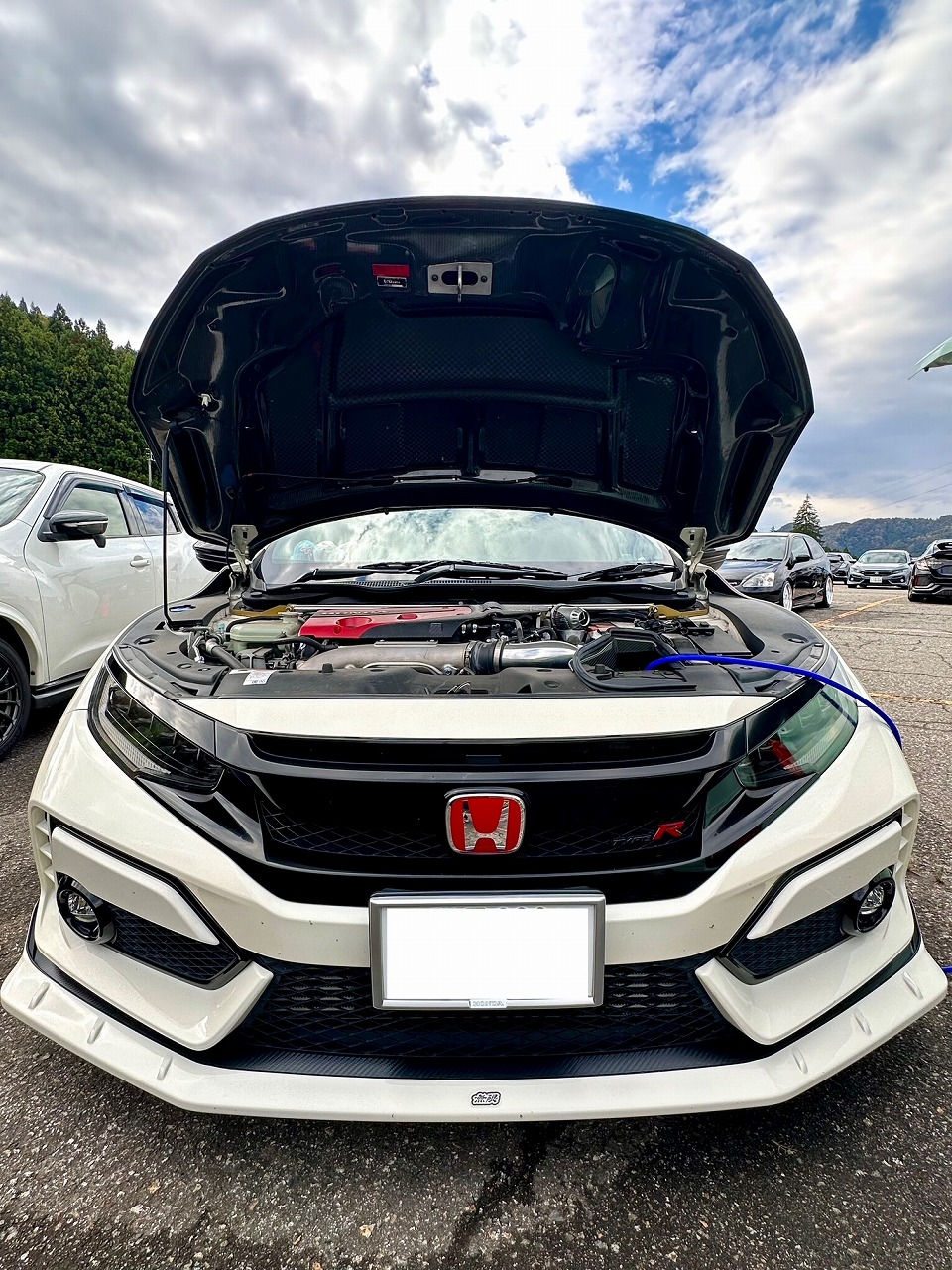 群馬県-シビックタイプR FK8・K20C型水素ガスカーボンクリーニング施工実施