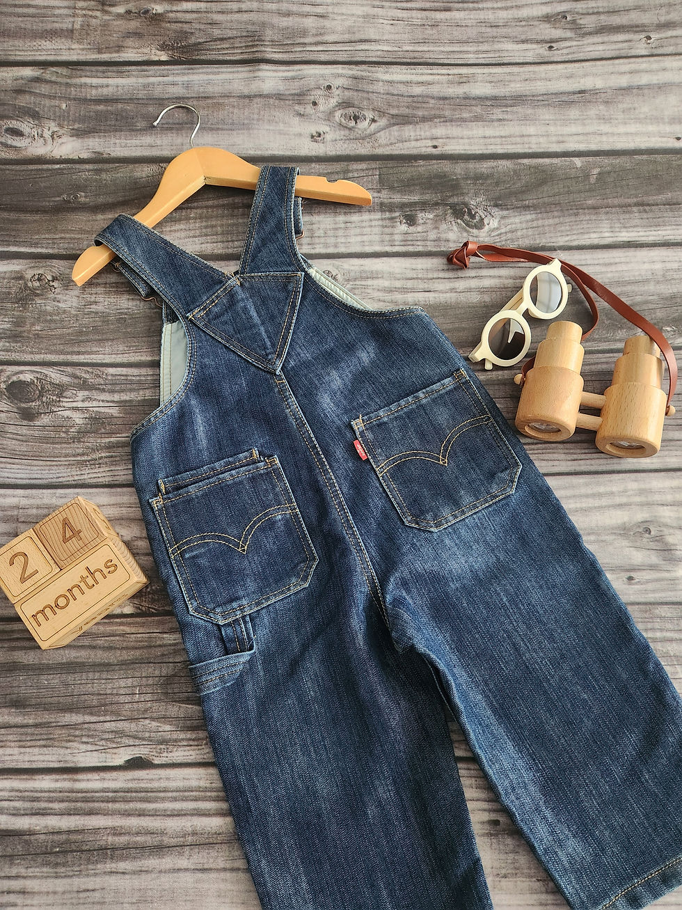 Thumbnail: Levi's Denim Overalls Sz 24M