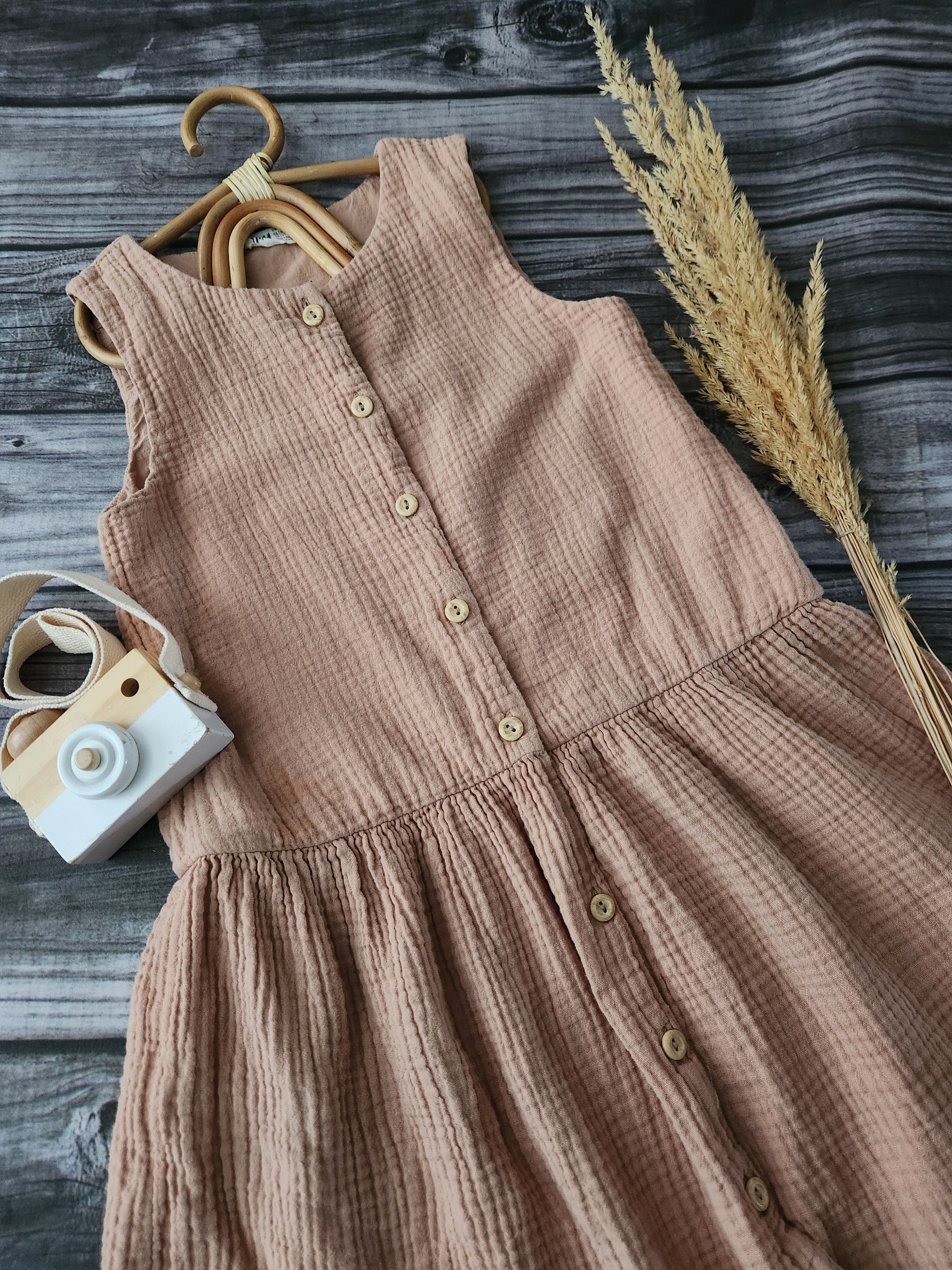 H+M Muslin Drop Waist Dress Sz 7-8