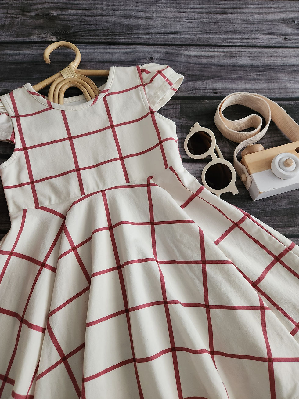 Thumbnail: Only Little Once Cross Stripe Dress Sz 4