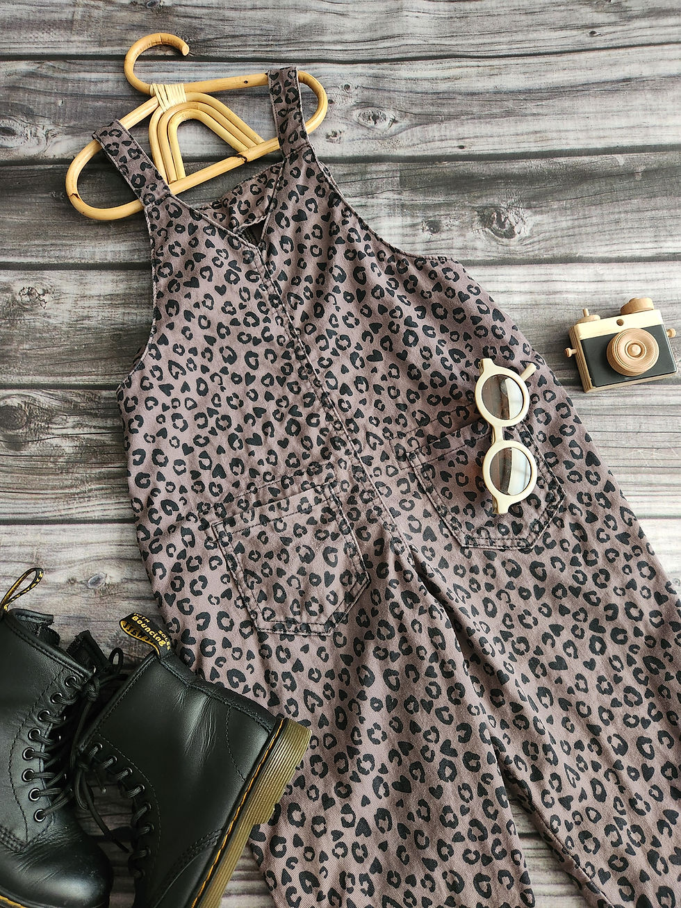 Thumbnail: Next Leopard Overalls Sz 5