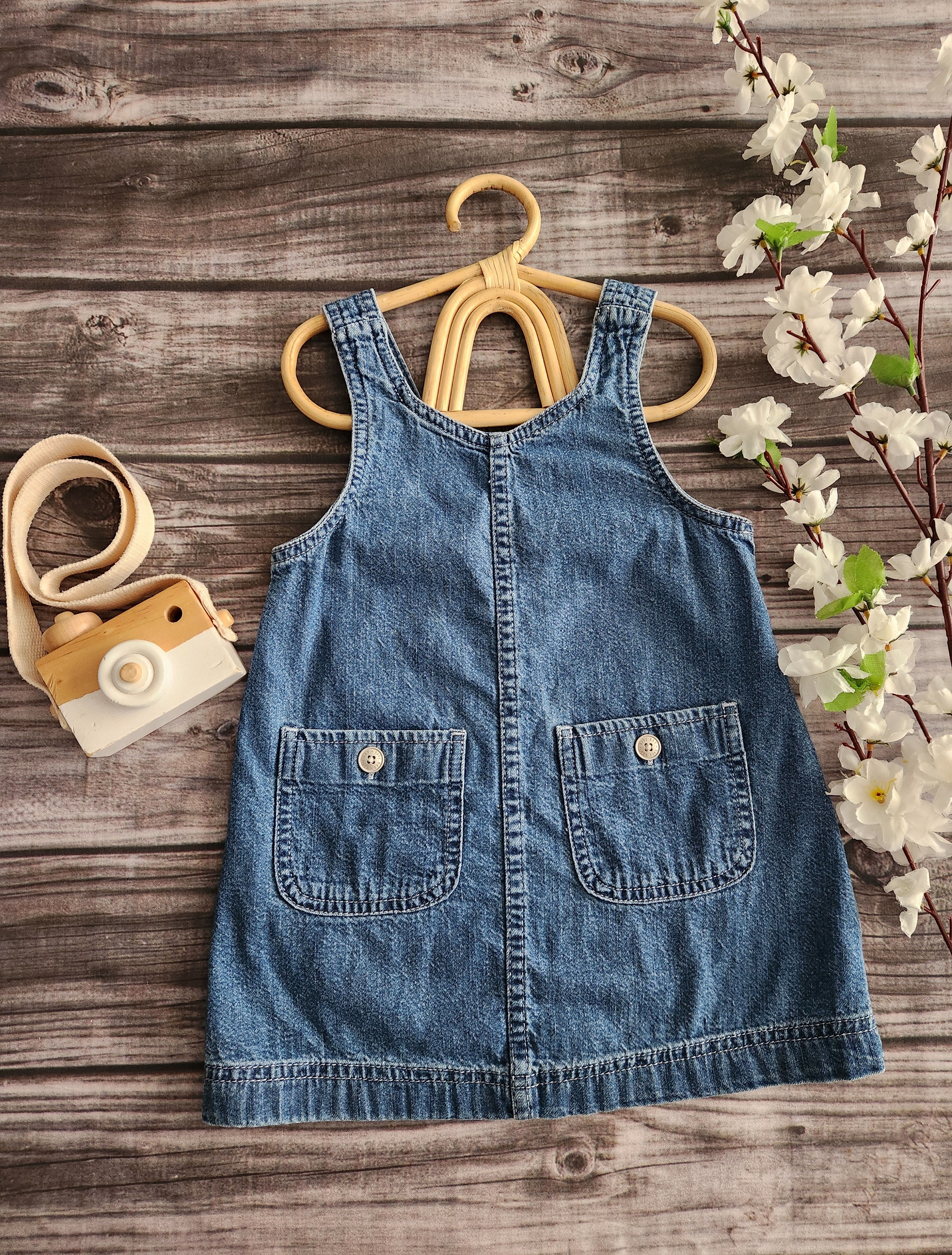 Gap Denim Overall Dress Sz 2