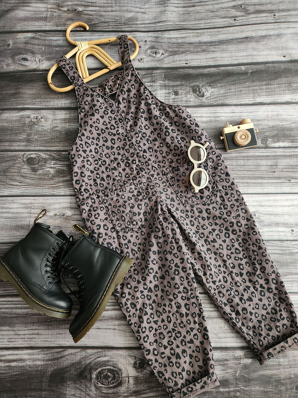 Thumbnail: Next Leopard Overalls Sz 5