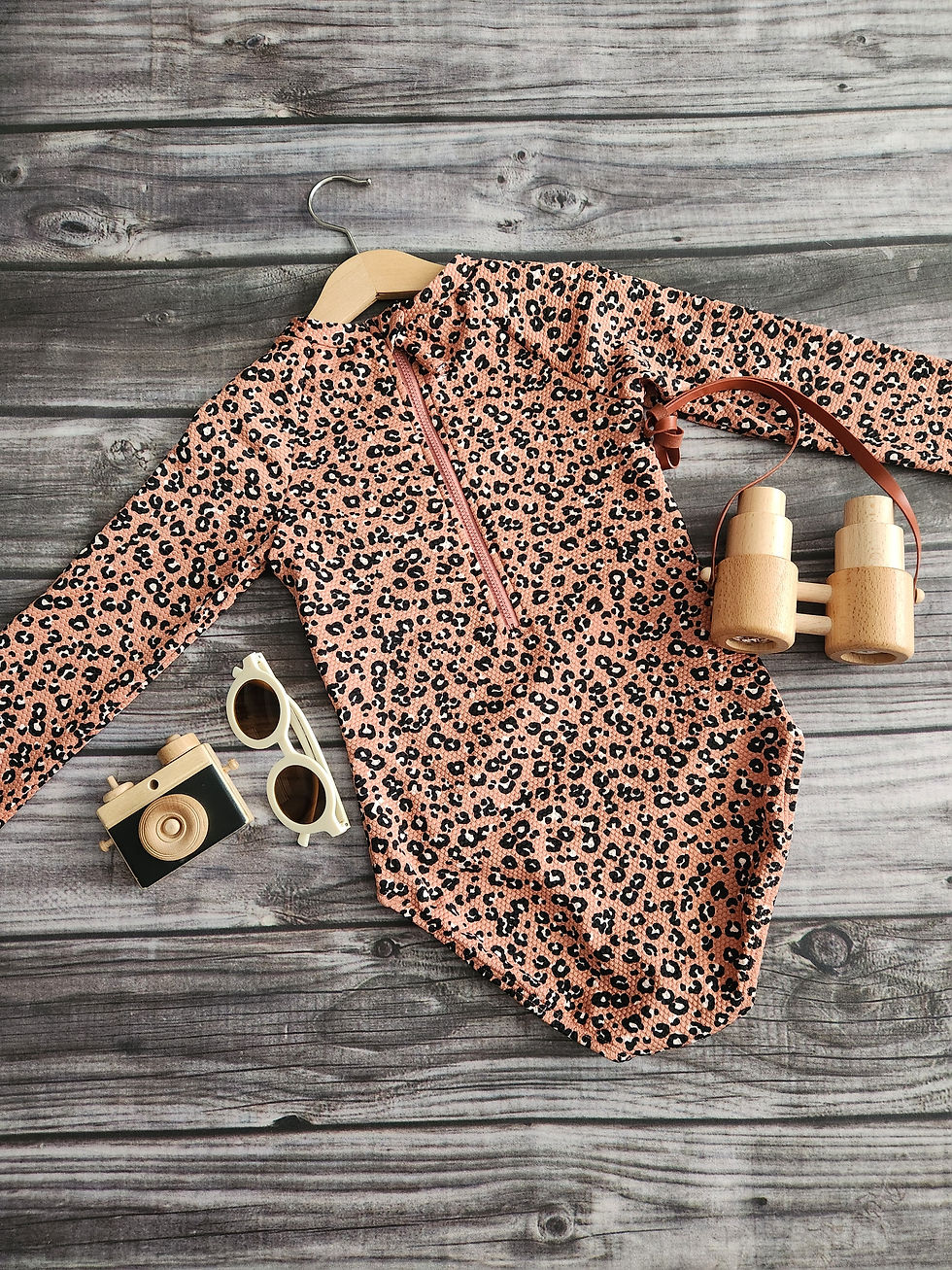 Thumbnail: Art Class Leopard Rashguard Sz 6-7 