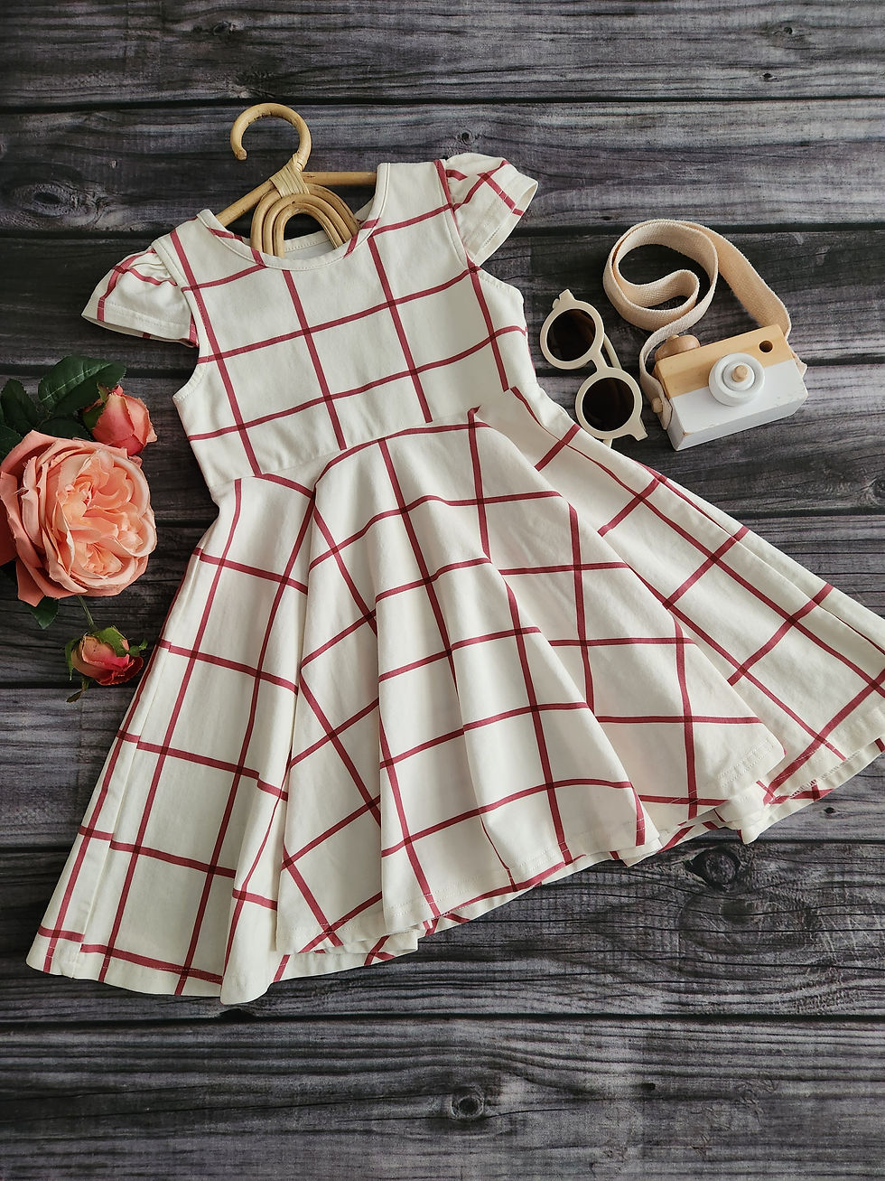 Thumbnail: Only Little Once Cross Stripe Dress Sz 4