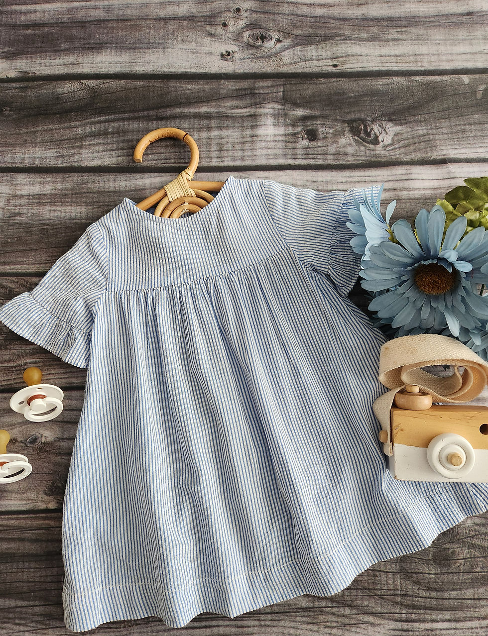 Thumbnail: Zara Button Up Back Dress 9M-12M 