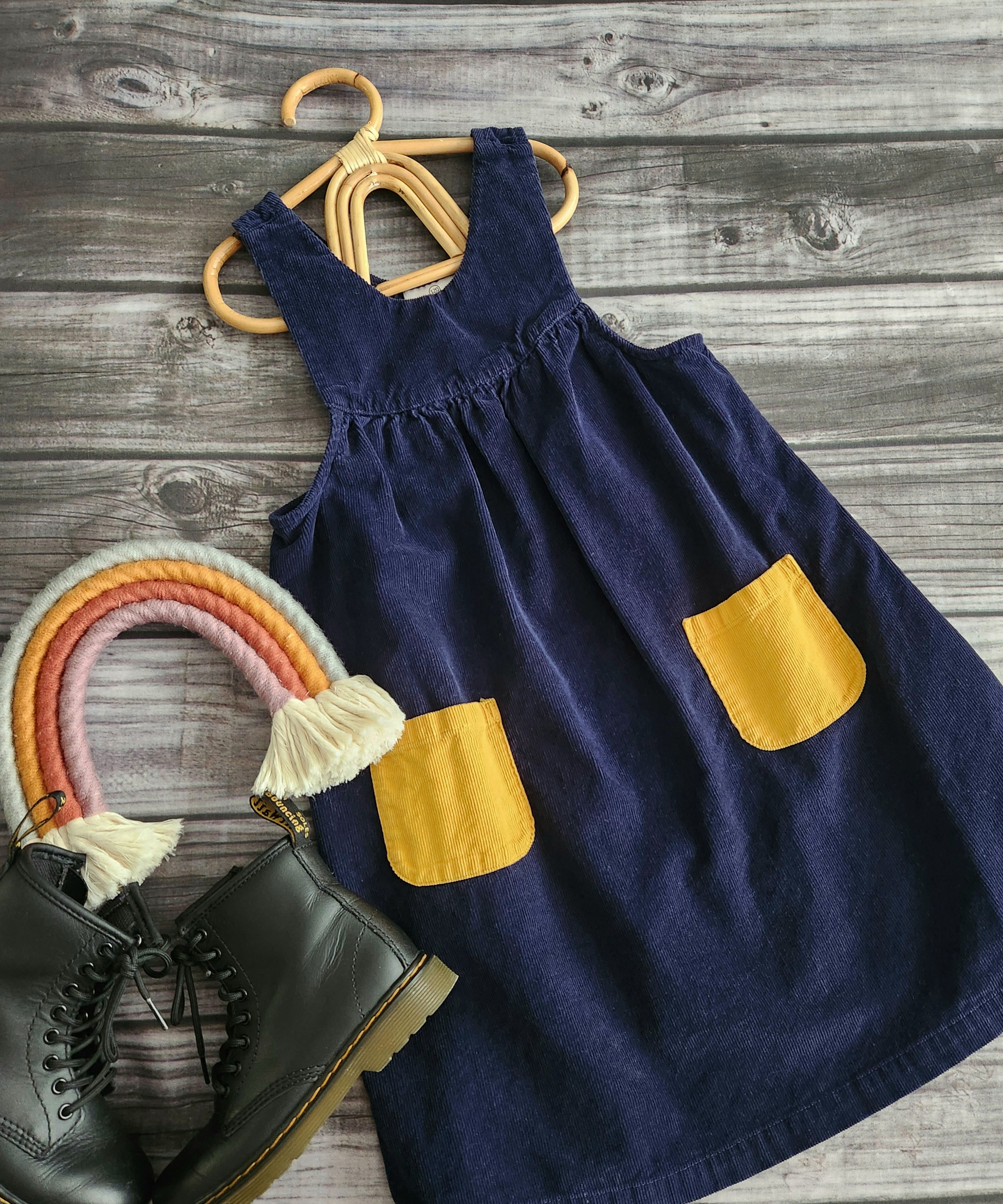 Hanna Andersson Corduroy Dress Sz 120 (6-7)