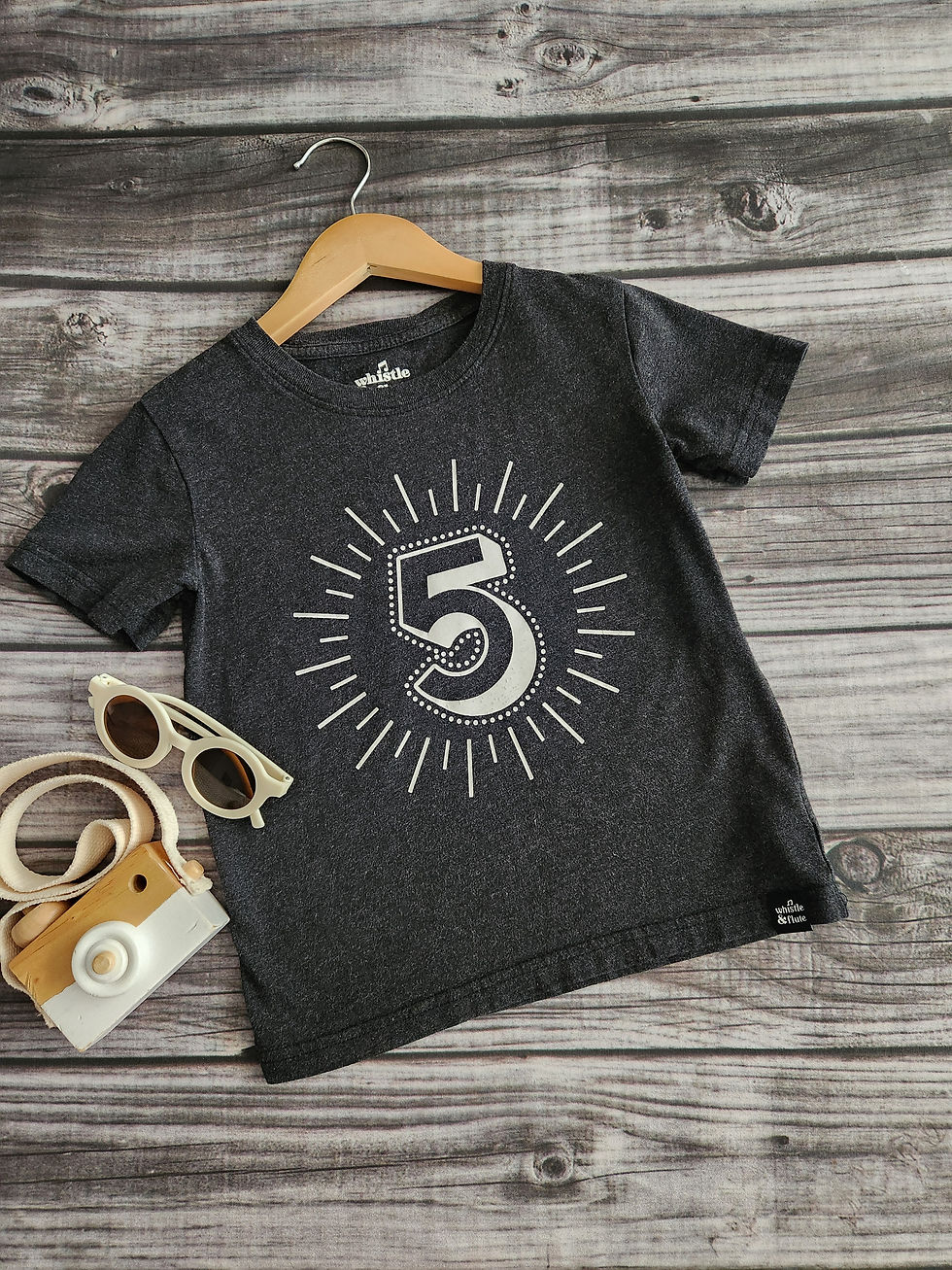 Thumbnail: Whistle + Flute 5 Milestone Tee Sz 5-6 