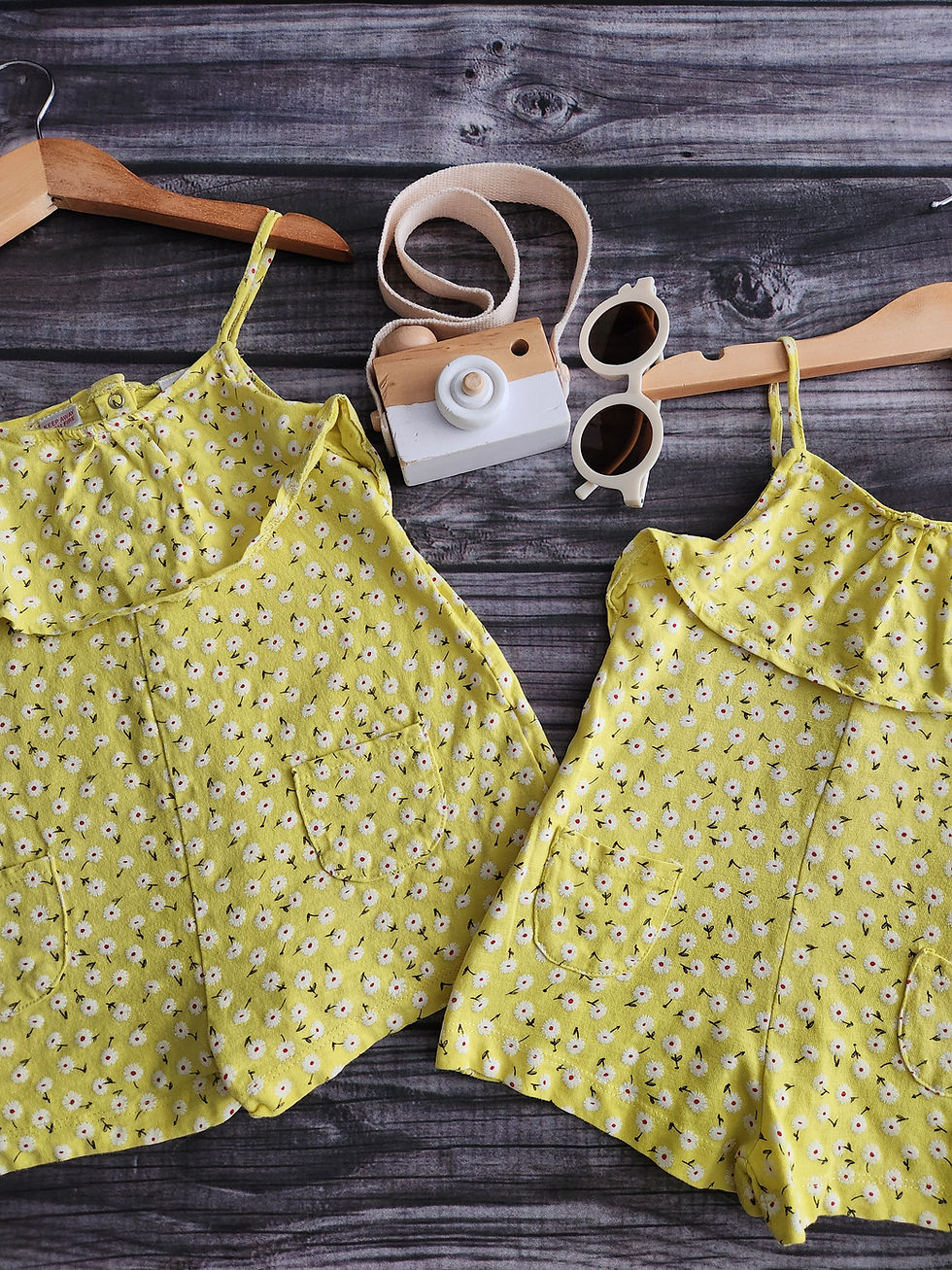 Thumbnail: Zara Floral Romper Sz 9M-12M + 2-3