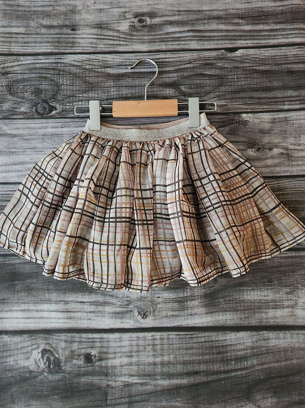 Thumbnail: Zara Faux Fur Vest + Next Skirt Sz 6M-9M 