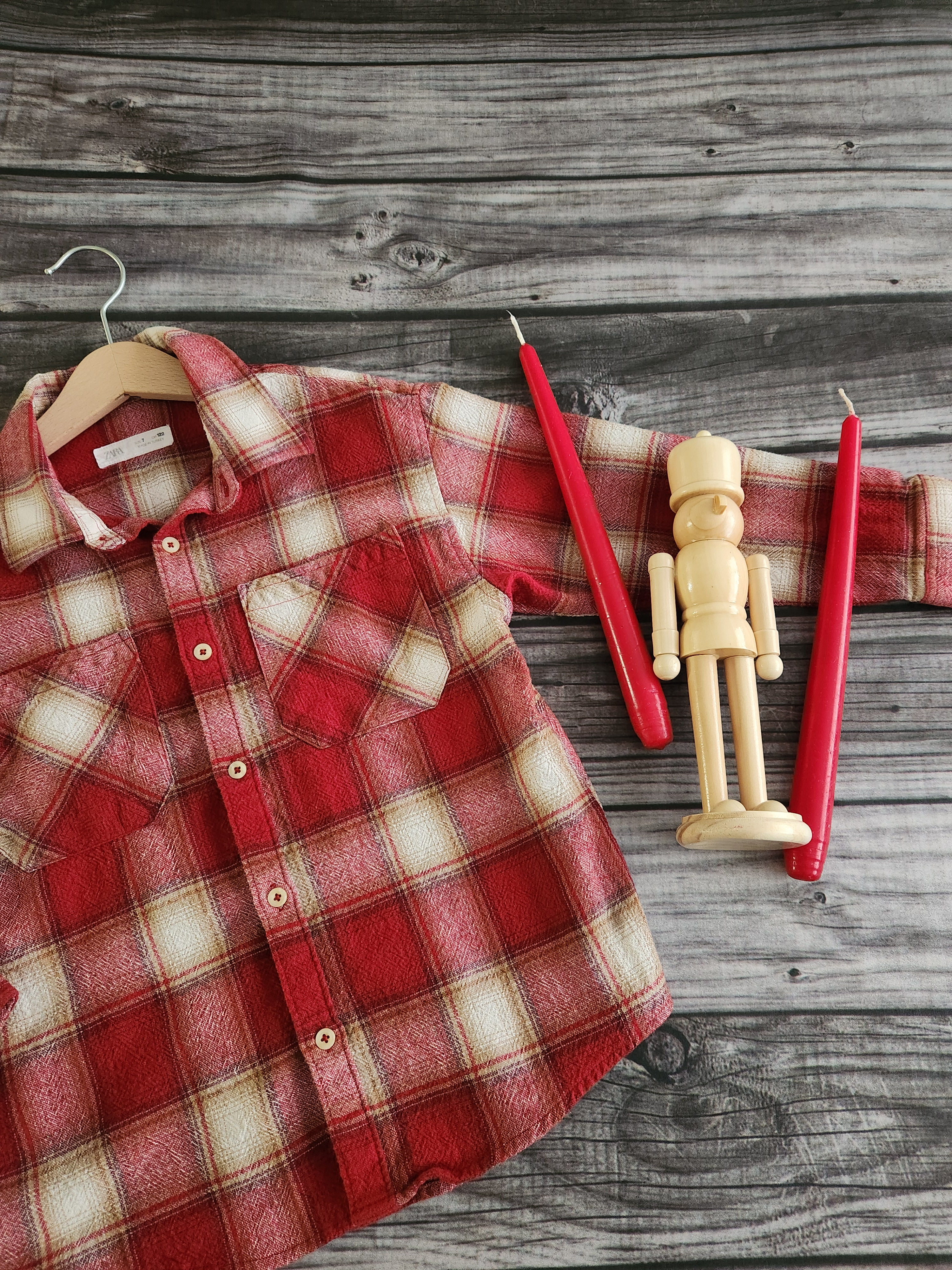 Zara Plaid Textured Button Down Sz 7