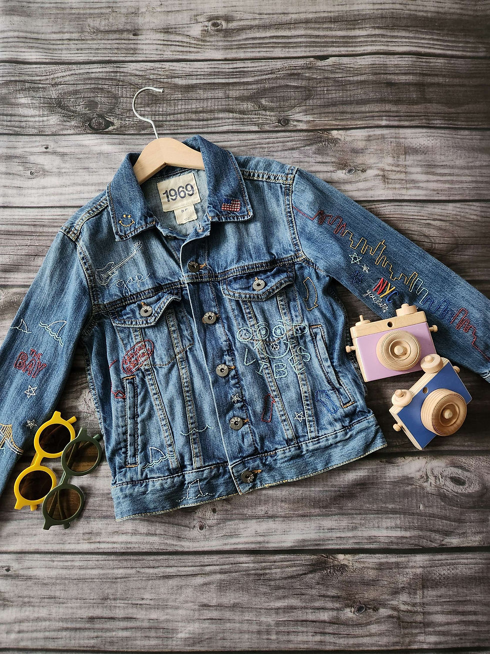 Thumbnail: Gap 50th Jean Jacket Sz 6-7