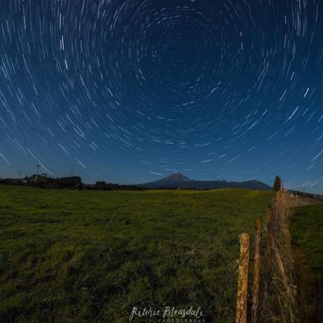 Mount Taranaki Star trail