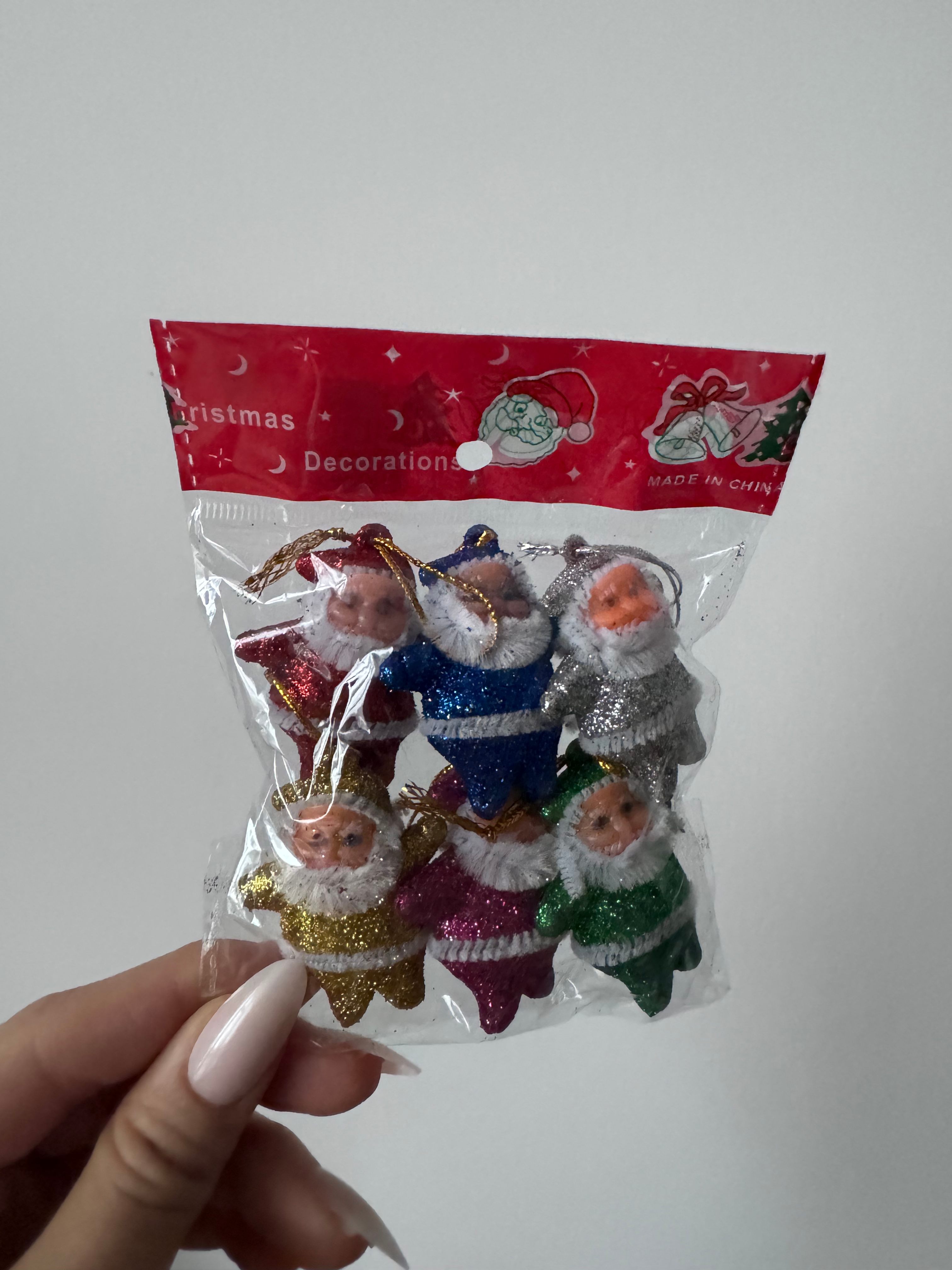 Küçük Noel Baba Süs 6'lı