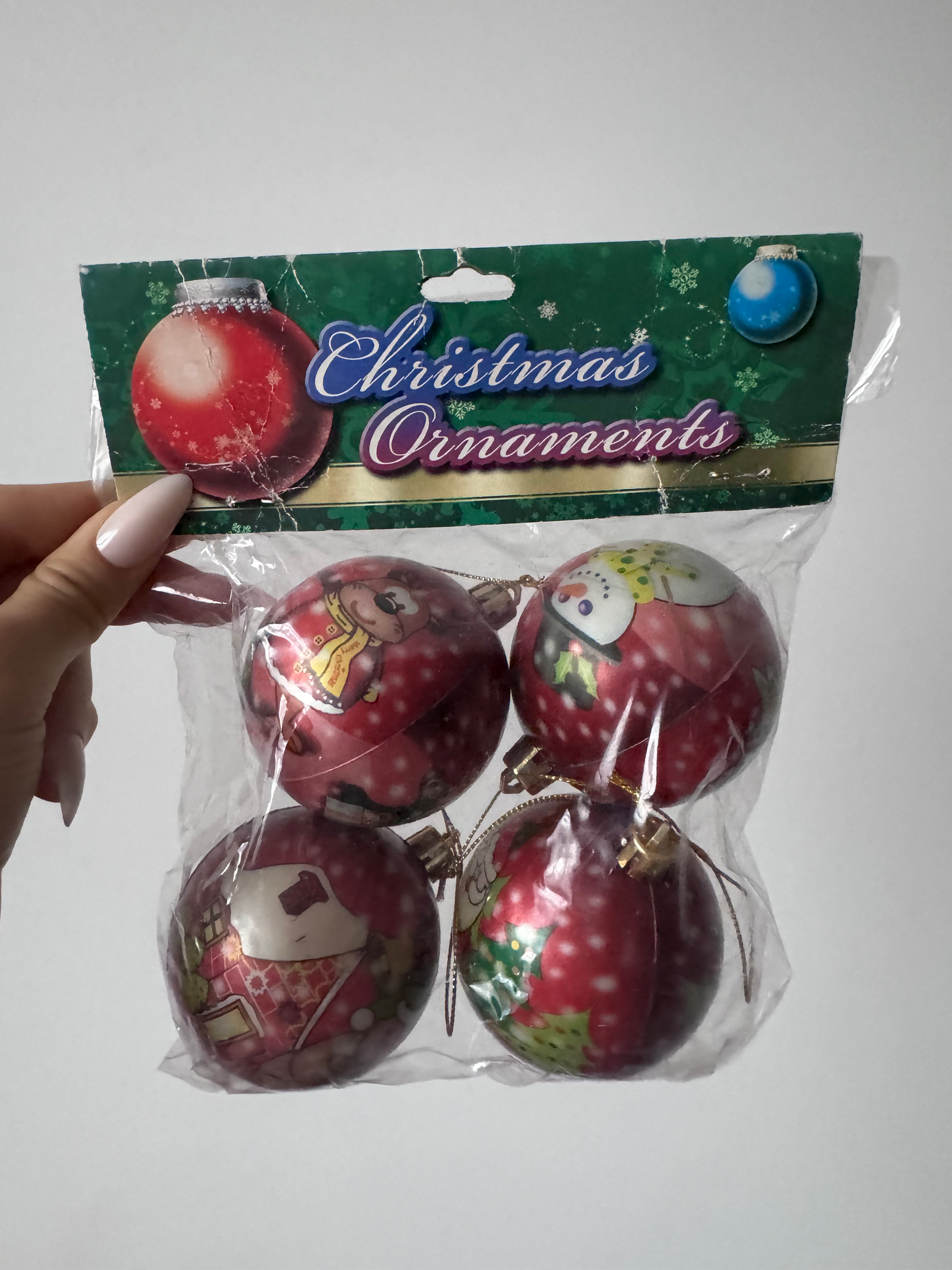 Yılbaşı 6cm 6'lı Top Süs