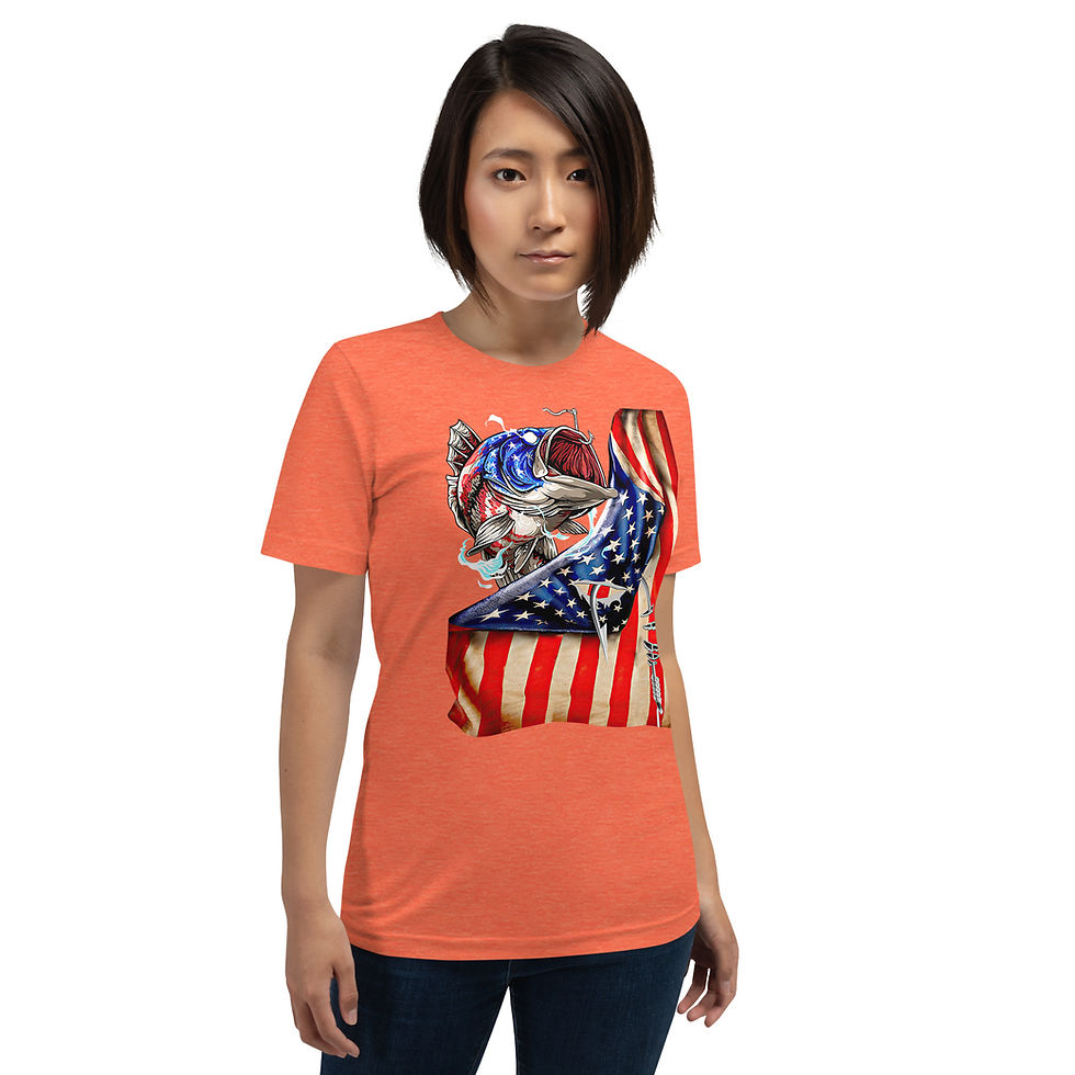 Thumbnail: Unisex Bass Flag t-shirt