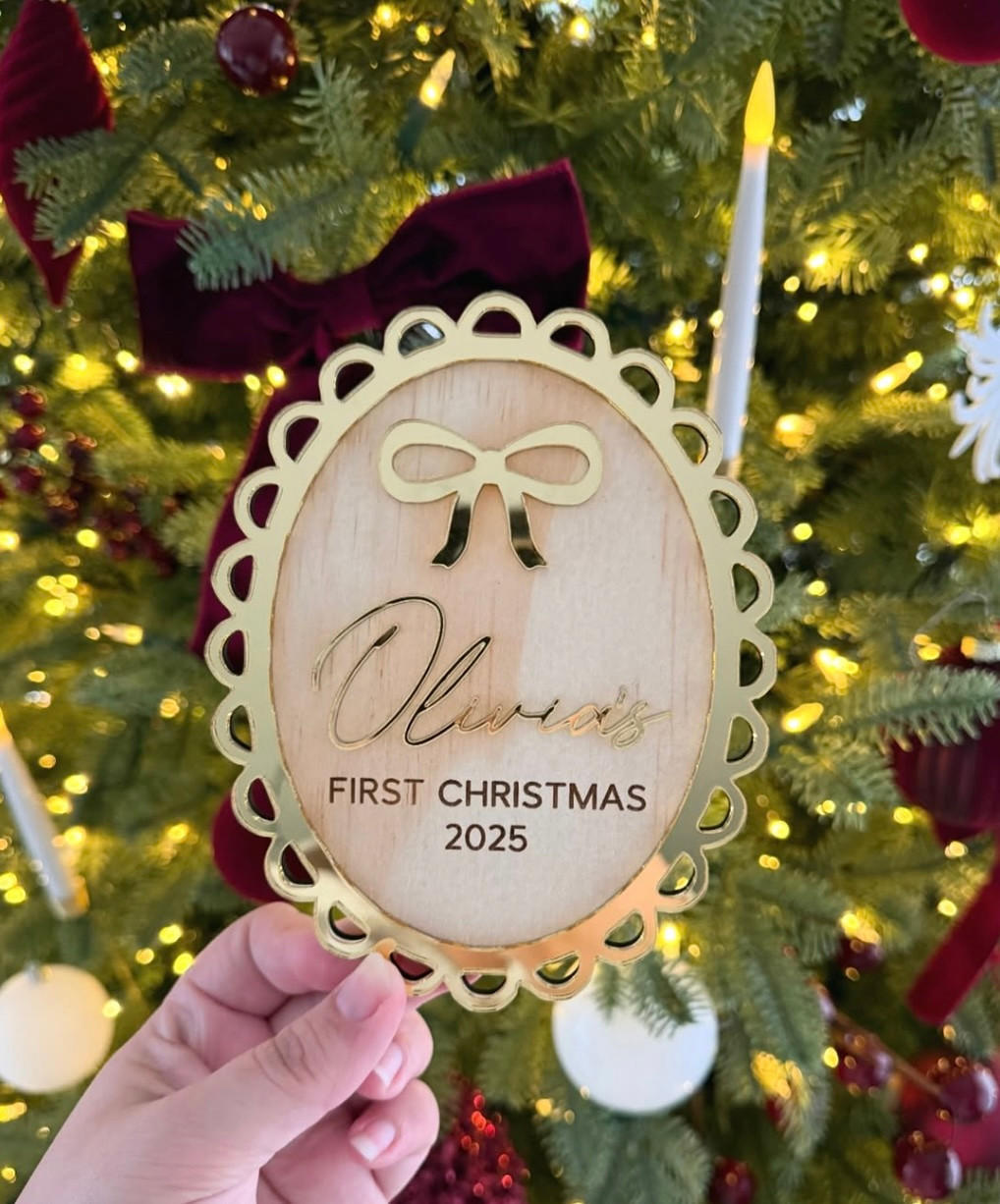 Edited 'My First Christmas' Plaques