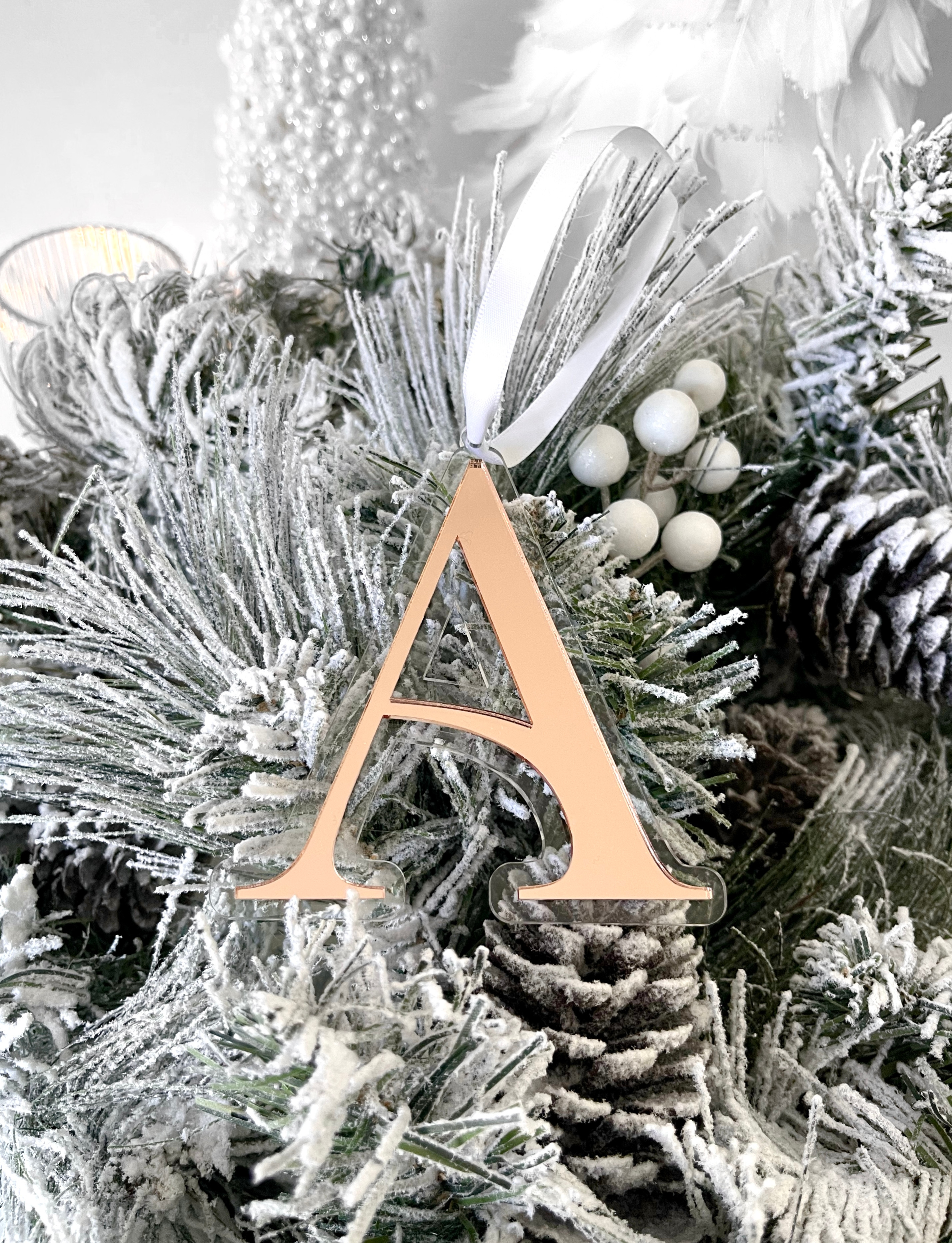 Edited Initial Christmas Ornament