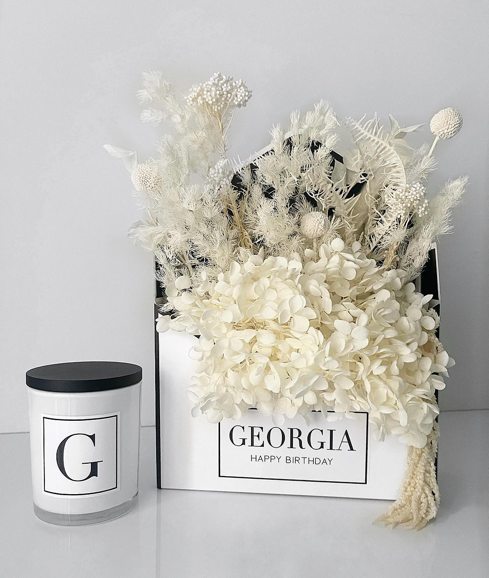 Thumbnail: Edited Envelope Box + Preserved Floral Arrangement