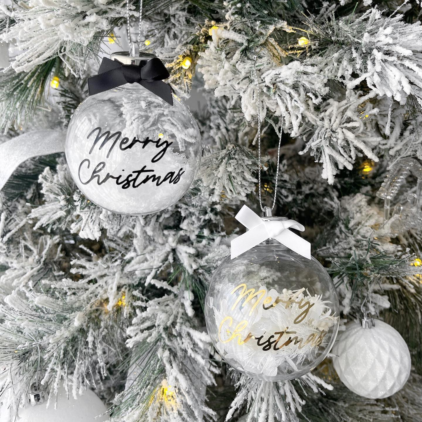 Edited Snowy Christmas Baubles