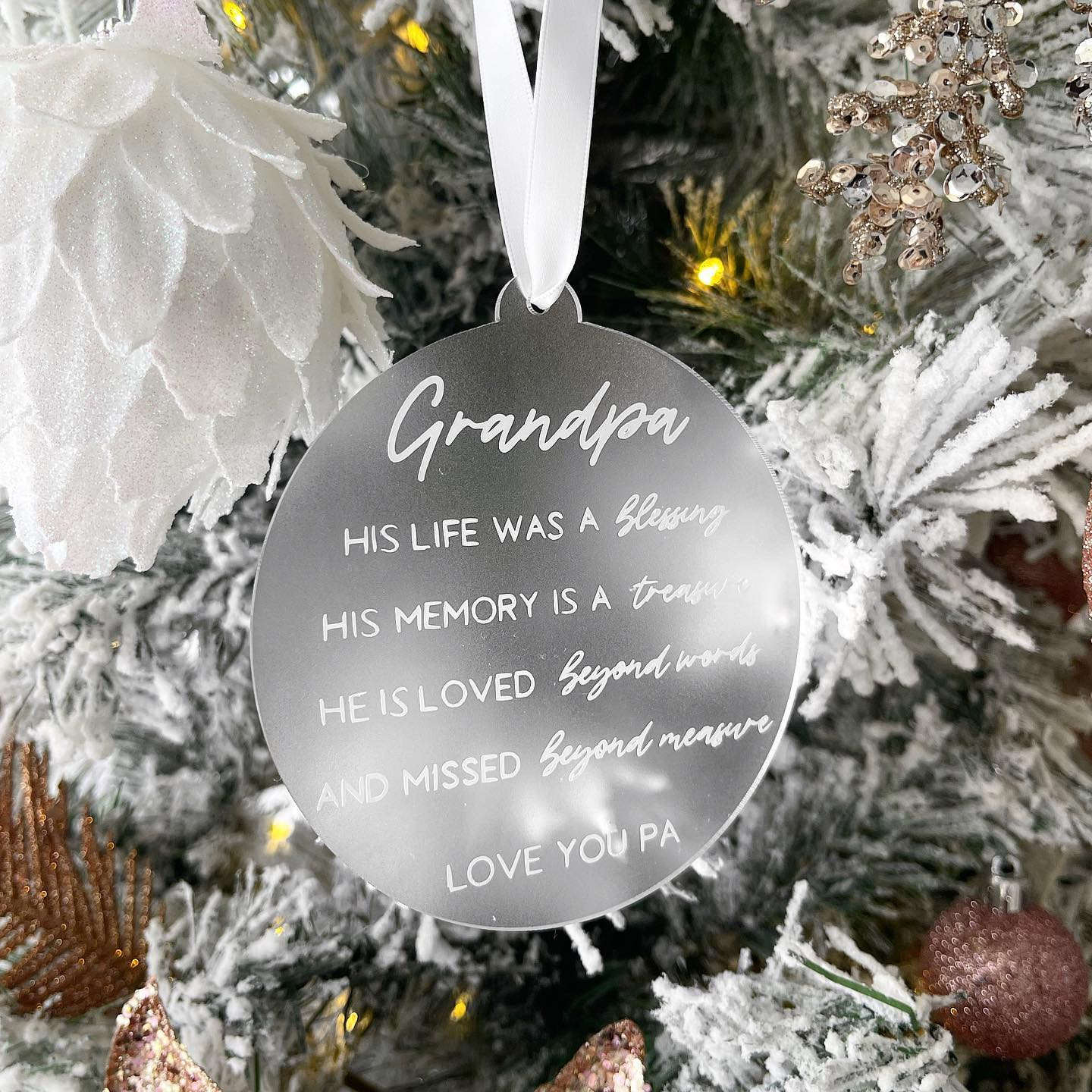 Edited Memorial Christmas Ornament