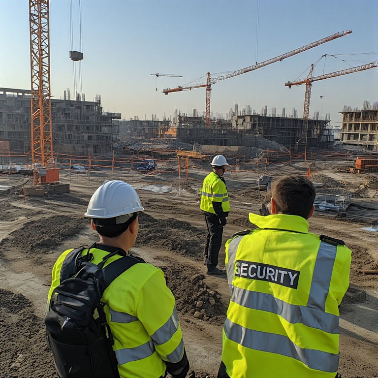Alberta prime security guards protecting construction site 