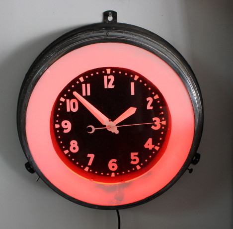 Old Glo-Dial Neon Clock | mysite-3