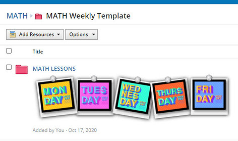 Weekly Template Folder Image